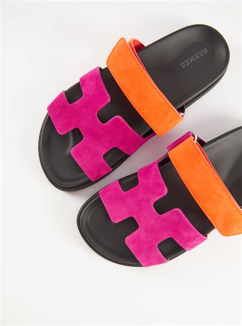 hermes chypre sandals orange pink|hermes chypre sandals review.